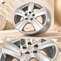 Jantes en aluminium forgé 5 branches Twin Star concaves argent satiné 18-22 pouces 5x114.3 5x120 5x130 pour Audi Mercedes