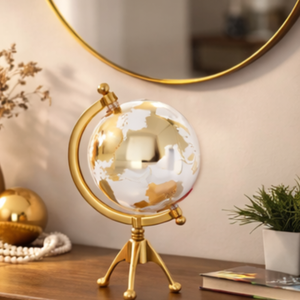 Globo Terráqueo Ejecutivo Premium con Base de Aluminio para Escritorio | Globo Terráqueo Educativo con Mapa Detallado para Escritorio de Oficina, Mesa de Estudio y Decoración del Hogar - Product Image 5