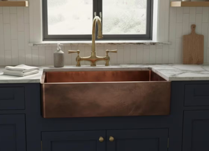 Fregadero de cocina de un solo seno color cobre hecho a mano, directo de fábrica, acero inoxidable 304, bajo encimera, OEM personalizado para proveedores globales - Product Image 2