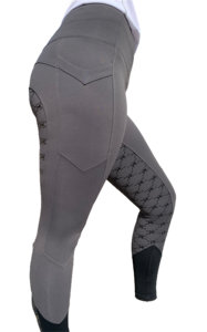 Personalized Comfortable <b>Silicone</b> Horse Riding Tights with Pockets Equestrian Leggings Breeches for Women Horsekraft - Product Image 5