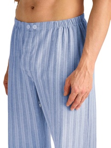 Conjunto de pijama de algodón 100% para hombre, ropa de dormir cómoda de manga larga, ropa de dormir de dos piezas, venta al por mayor, Proveedor de Ropa de descanso OEM a granel - Product Image 6