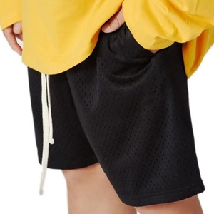 Meilleur Prix Street-Trend Été Loosed-Meshed Jaune-Couleur Respirant Logo Personnalisé Sport Basketball High-Street Hommes Shorts - Product Image 3
