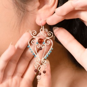 Meilleures ventes beGems Wholesale Grandes boucles d'oreilles papillon royal pour femmes Bijoux de déclaration audacieux - Product Image 4