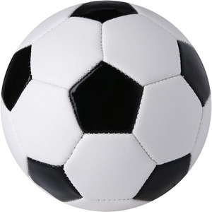 Ballon de football classique noir et blanc à motif uni - Product Image 3
