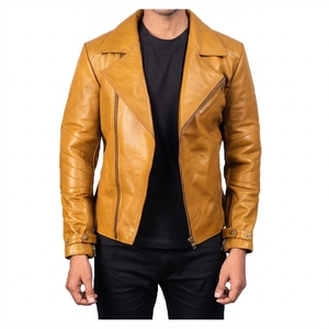 Men Stylish <b>Zip</b> <b>Up</b> <b>Jacket</b> Biker Inspired Casual Outerwear Long Sleeve <b>Jacket</b> Custom Manufacturing - Product Image 6