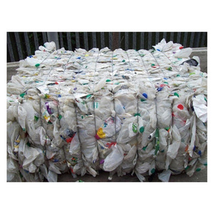 Déchets de bouteilles de lait en PEHD blanc naturel, triés et propres pour usine de granulation, meilleur prix - Product Image 1