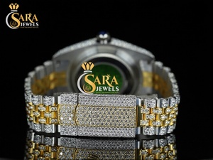 เพชรเทียมทรงกลม VVS Moissanite เครื่องประดับฮิปฮอปเย็นนาฬิกาเพชรวาเลนไทน์พิเศษ - Product Image 3