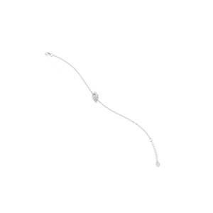 REYES Pulsera de Cadena de Oro Blanco Sólido de 14K con Diamantes CVD Cultivados en Laboratorio, Hecha a Medida para Mujer, Elegante Regalo de Aniversario para Esposa - Product Image 3