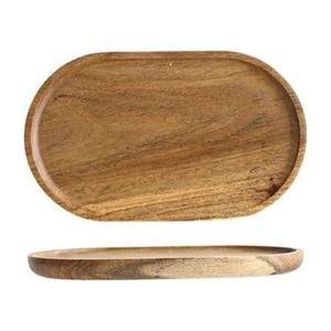Plateau de service en bois finition rustique pour le thé, le café, les collations, la table à manger, usage décoratif et pratique - Product Image 1