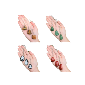 High quality Crystal Keychain Crystal Mixed Stone Tumbled <b>Key</b> Chine Natural Stone <b>Key</b> <b>Holder</b> Gifts for Women <b>Key</b> <b>Chain</b> wholesale - Product Image 4