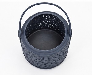 Lanterne suspendue en métal de style unique de qualité supérieure, revêtement en poudre bleue, porte-bougie en fer, lanternes décoratives avec verre - Product Image 3