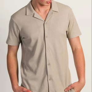 Camisa de Manga Corta para Hombre, Personalizada con Logotipo y Talla, Exclusiva para Vacaciones de Verano en la Playa, Venta al Por Mayor OEM - Product Image 3