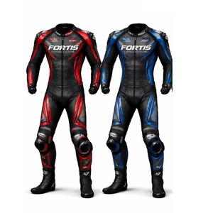 Combinaison de course deux pièces personnalisée en cuir véritable, nouvelle arrivée, confortable pour l'hiver, vente en gros - Product Image 1