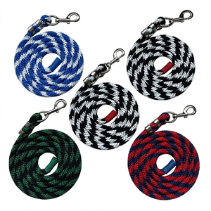 Cuerda de Amarre para Caballos de Acero Inoxidable Bicolor Resistente con Gancho Giratorio de Latón, Diseño Ecológico para Uso en Establos y Exteriores - Product Image 3