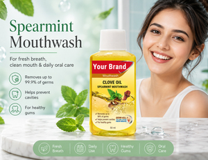 Fabricant de bain de bouche à l'huile de clou de girofle et à la menthe verte en marque privée - Product Image 3