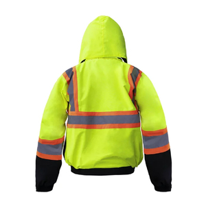 Custom Reflective <b>Jacket</b> High Visibility Waterproof Safety Workwear for Outdoor Construction <b>Workers</b> - Product Image 5