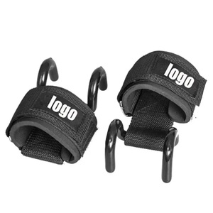 Crochet de musculation GAF robuste antidérapant avec sangles de poignet en néoprène et fermeture auto-agrippante pour la sécurité en salle de sport - Product Image 6