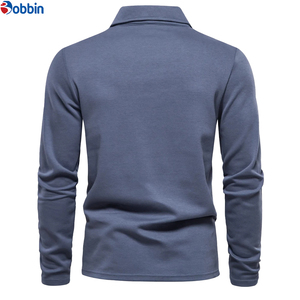 Polo Casual de Verano para Hombre, Unisex, a la Moda, de Color Sólido, Talla Grande, Manga Larga, con Logotipo Bordado en la Parte Delantera, Transpirable - Product Image 6