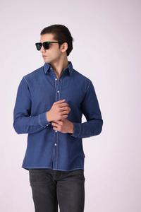 Chemise en jean pour homme, 100% coton, denim de qualité supérieure, confortable, tendance, prix abordable, chemises pour homme, vêtements d'extérieur - Product Image 3