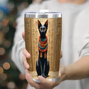 Stainless Steel Tumbler 20oz Double Wall Insulated Classic Design Drinkware For <b>Hot</b> <b>Cold</b> Beverages - Product Image 3