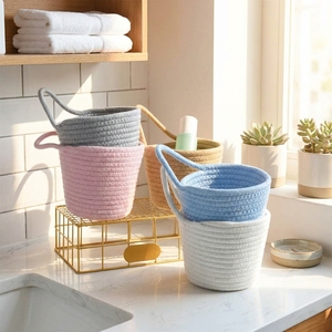 Paniers de rangement en bois multifonctionnels, écologiques et minimalistes modernes pour les petites collations et articles divers - Product Image 5