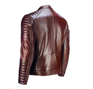 Chaqueta de Cuero para Motociclistas de Alta Calidad, Personalizada, Estilo Clásico, Forro Transpirable, Proveedor de Chaquetas Abrigadas para Exteriores - Product Image 4