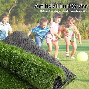 Tapis de sol en gazon artificiel pour intérieur et extérieur, tapis vert parfait pour l'entrée de la maison, grattoir multi-usages, tapis pour chien - Product Image 6