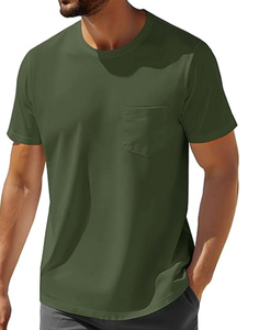 T-shirt tendance été 2026 à manches courtes avec poche avant - Product Image 3