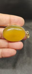 Hermoso Colgante de Piedra Preciosa de Ónix Amarillo Natural de Primera Calidad, Colgante Chapado en Oro, Bisel para Colgante, Joyería, Collar - Product Image 6