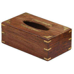 Engraved Wooden Tissue Box Holder For Homes Office & Car Use Trending Napkin Box Dispenser For <b>Aesthetic</b> Homedecor Accessory - Product Image 4