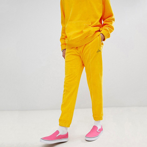 Mens Winter Yellow <b>Hoodie</b> Jogger Sweatpants Tracksuit Set Casual Streetwear Skinny Fit Two Piece Outfit Athletic Sportswear - Product Image 2