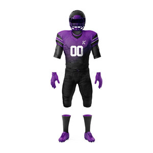 Uniforme de Fútbol Americano Estilo Profesional, Ropa de Entrenamiento Ligera, Transpirable, de Secado Rápido, Poliéster, Logotipo Personalizado, Costuras Resistentes, para Juego - Product Image 2
