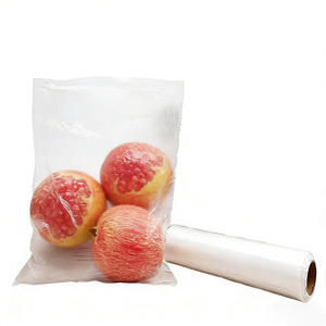 Custom Supermarket Special HDPE Fresh Food Plastic Square Bottom <b>Fruit</b> Vegetable clear Plastic Bags <b>Roll</b> Film Packaging - Product Image 3