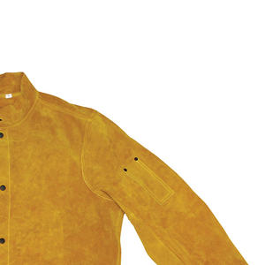 Chaqueta de soldadura hecha de cuero vacuno de primera calidad, ropa de protección, chaqueta de soldadura resistente al fuego - Product Image 2