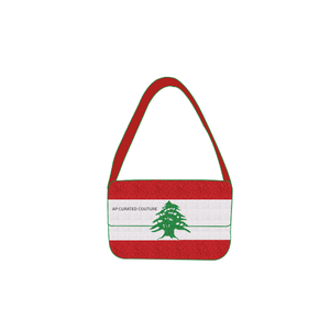 Bolso Bandolera con la Bandera del Líbano – Bolso Bandolera Hecho a Mano con Cuentas Bordadas y una Sola Correa para Uso Diario con Diseño de Estilo Nacional - Product Image 3