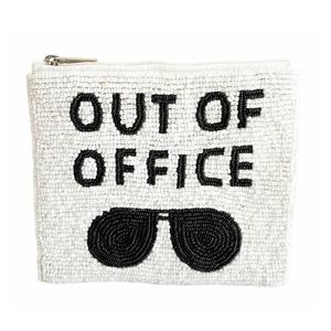 Porte-monnaie Chill Out en perles avec fermeture éclair, pochette brodée, petite boîte à cartes et étui à maquillage, portefeuille cadeau pour femme - Product Image 5