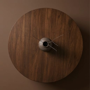 Modern Round Wooden <b>Coffee</b> <b>Table</b> with Storage Drawer Mid Century Living Room Furniture - Product Image 4