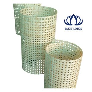 Tissu en rotin naturel durable bleu lotus, tissage écologique en canne, motif carré, idéal pour chaises et meubles DIY – Meilleure vente - Product Image 1