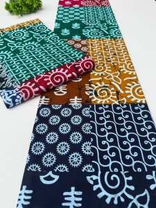 Tissu en coton imprimé africain et pagne Ankara en gros du Ghana pour sacs, batik et vêtements pour filles - Product Image 3