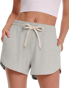 Women’s Versatile High Waisted Running Shorts Soft Athletic Sweat Shorts for Gym Workout Weightlifting Yoga shorts - Product Image 2