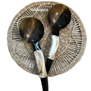 Couverts uniques en forme de mouton de style animal, cuillère en corne de buffle polie en miroir pour décoration de table de restaurant - Product Image 6