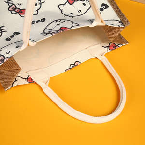 Bolso de Mano Ecológico de Yute con Interior Laminado - Product Image 4