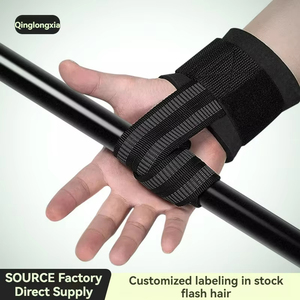 Bandes de poignet réglables en néoprène antidérapantes avec logo personnalisé et fermeture auto-agrippante pour l'entraînement, l'exercice, la musculation, la gym - Product Image 4