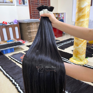 Vente chaude produits qualité supérieure os droit Super brillant un donneur en gros perruques 100% Extensions de cheveux humains Vietnam - Product Image 4