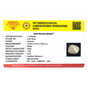 Natural AA Grade Keshi Freshwater Pearl 4.85 Carat Loose Coin Gemstone for Fine Jewelry - Product Image 4