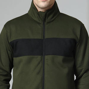 Conjunto Deportivo Informal para Hombre, Color Verde Oliva, con Capucha, Manga Larga, Cierre con Cordón, Color Sólido, con Bolsillos Laterales, para Otoño - Product Image 5