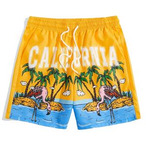 Short de sport d'été anti-rides personnalisé unisexe grande taille en maille de basket-ball de gymnastique en polyester à sublimation personnalisée - Product Image 1