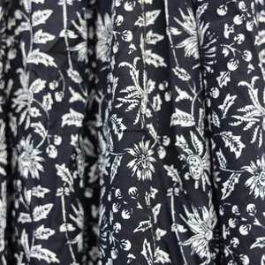 Hermoso Vestido de Verano de Algodón con Estampado Floral Hecho a Mano para Mujer, Mangas 3/4, Secado Rápido, Estilo Casual, Corte Evase - Product Image 5