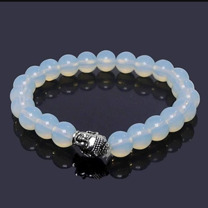 High Quality Opalite <b>Beads</b> Buddha <b>Bracelet</b> Romantic Gift Fashion Charm Jewelry for <b>Men</b> Women Energy Meditation - Product Image 4