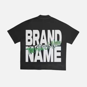 T-shirt Streetwear Oversize Boxy Grams 2025 – Nouvelle Collection Personnalisée Vintage Double Couche Sérigraphie DTG Manches Longues Effet Délavé - Product Image 4